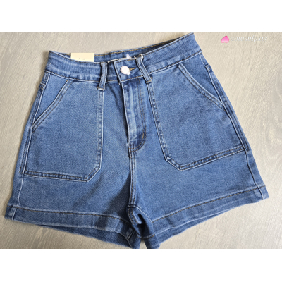 Dames korte broek schuine zak