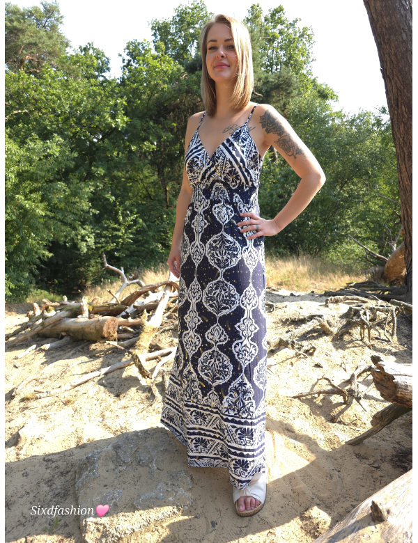 Dames Travelstof dress lang Dames Travelstof dress lang