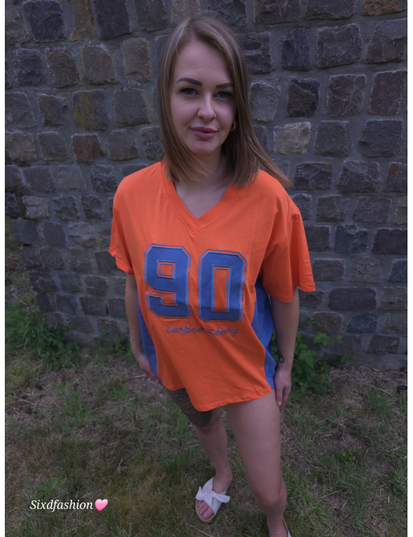 Dames tshirt denimlook