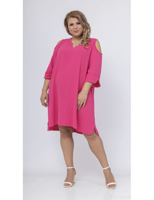 Dames plussize tuniek roze Dames plussize tuniek roze