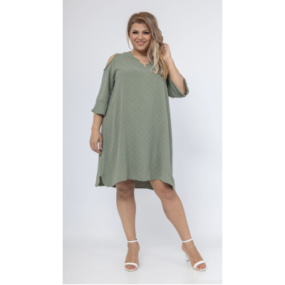 Dames plussize tuniek groen