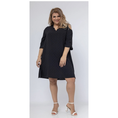Dames plussize tuniek zwart